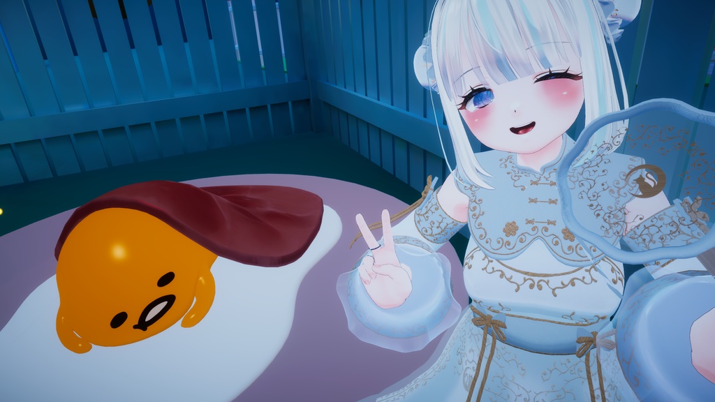 山水画の中華風ドレス【複数アバター対応】