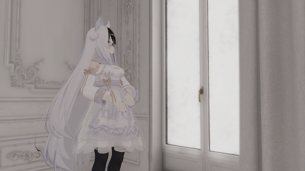 山水画の中華風ドレス【複数アバター対応】