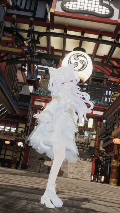 山水画の中華風ドレス【複数アバター対応】