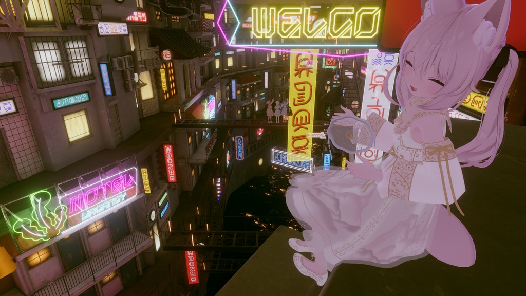 山水画の中華風ドレス【複数アバター対応】