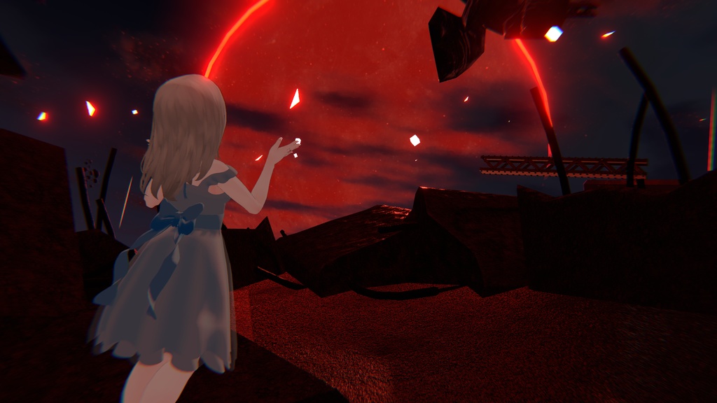 【boothフォロワー数300人突破記念】ふわふわ白ワンピ【複数アバター対応】