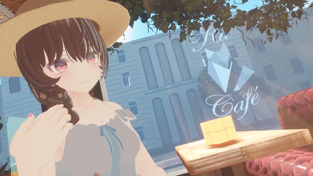 【boothフォロワー数300人突破記念】ふわふわ白ワンピ【複数アバター対応】