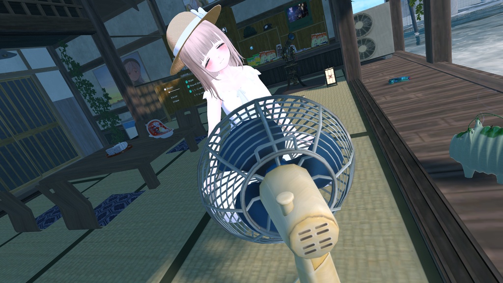 【boothフォロワー数300人突破記念】ふわふわ白ワンピ【複数アバター対応】