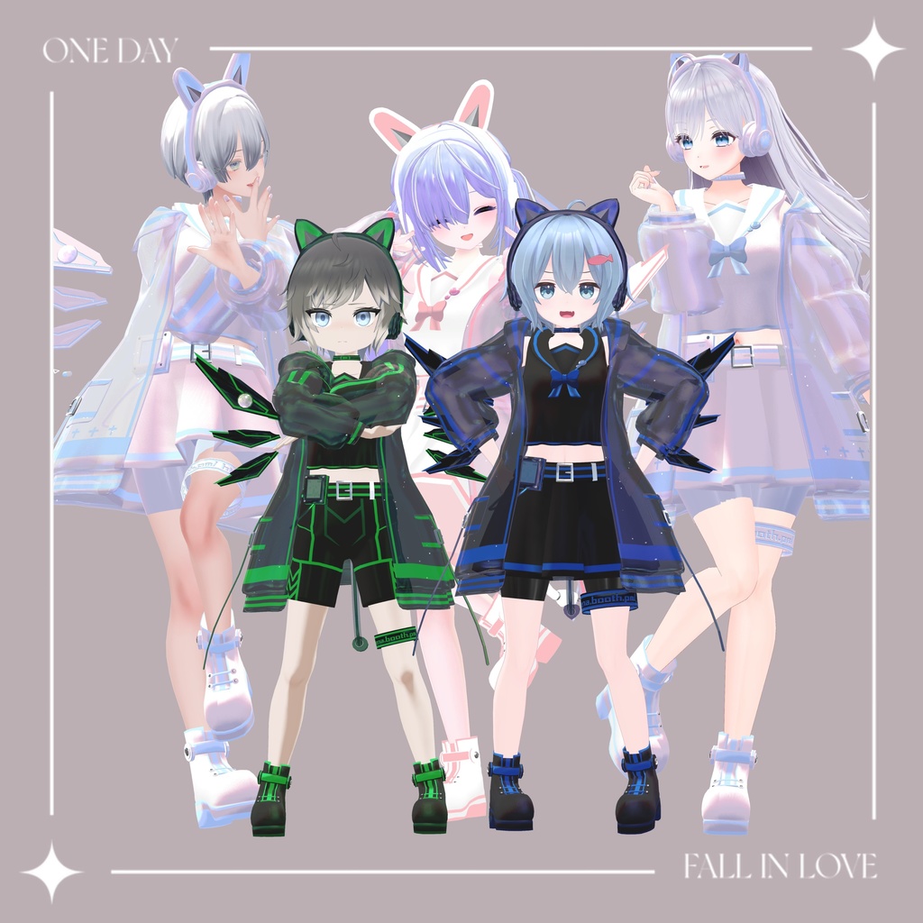 Cyber&Pastel Sailor【16アバター対応】