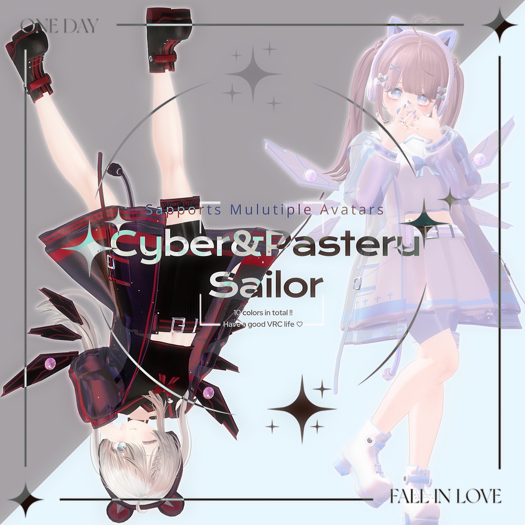 Cyber＆Pastel Sailor【16アバター対応】