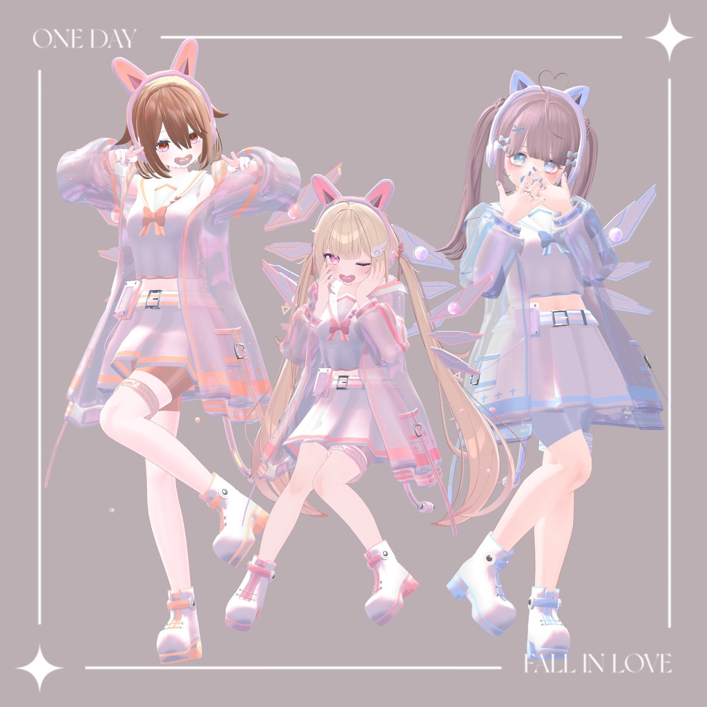 Cyber&Pastel Sailor【16アバター対応】