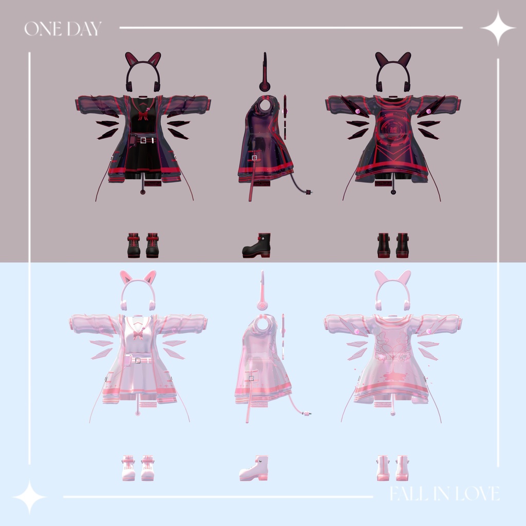 Cyber&Pastel Sailor【16アバター対応】