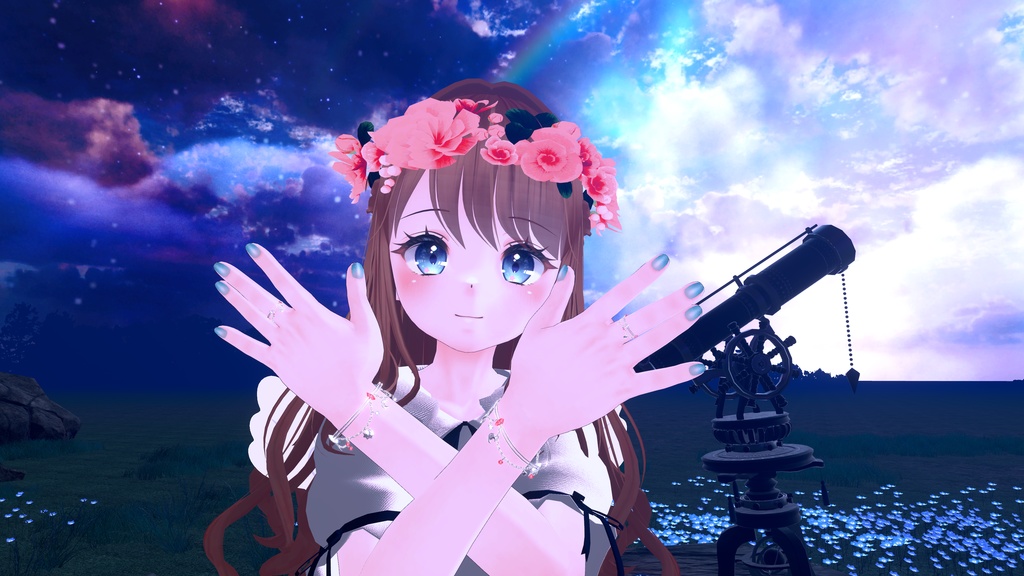 【PB対応】月と太陽のチャームアクセセット