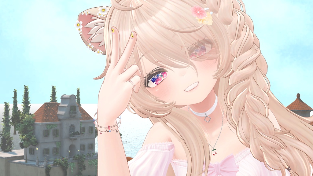 【PB対応】月と太陽のチャームアクセセット