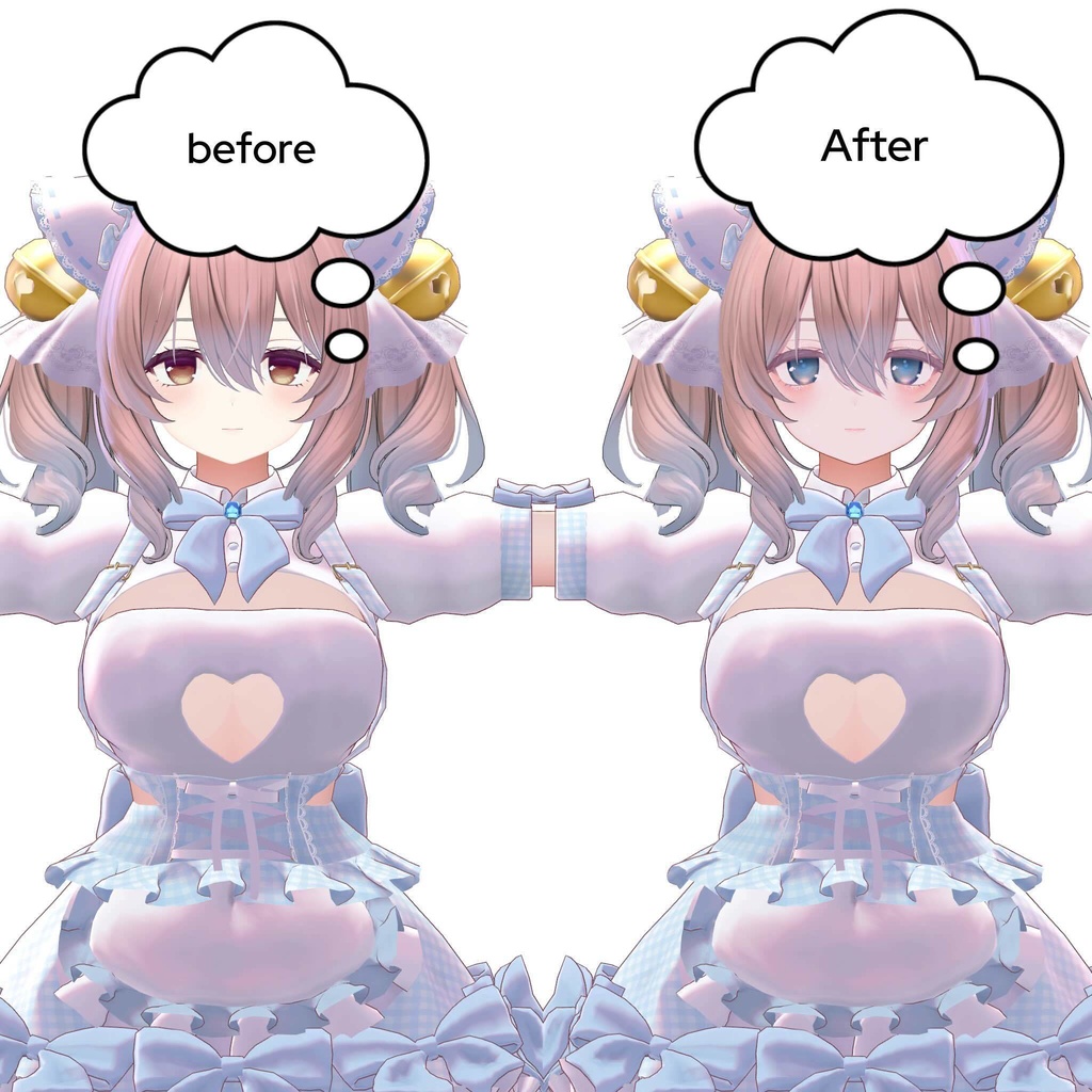 glittery makeup Texture&magnet ribbon nail♡