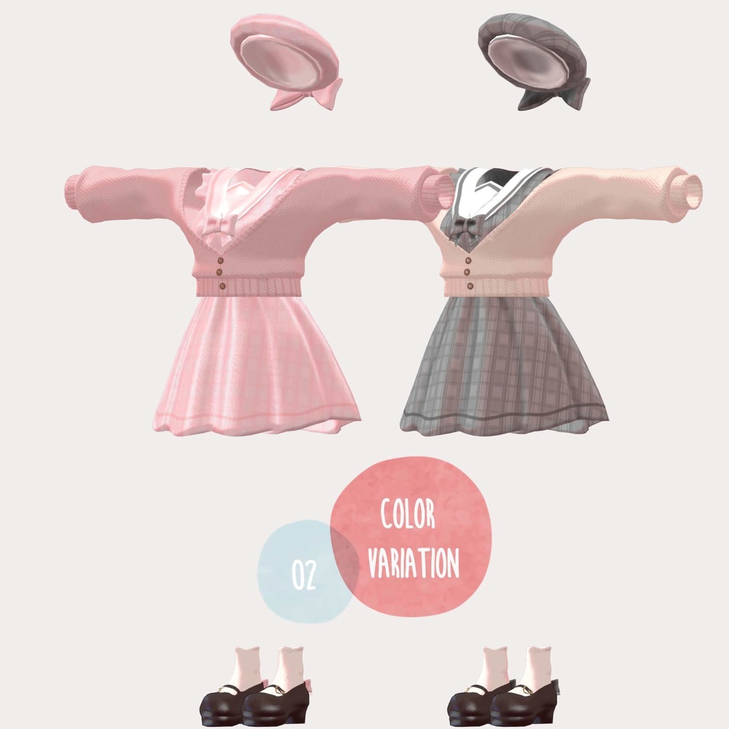 Newセーラーワンピ【3アバター対応】