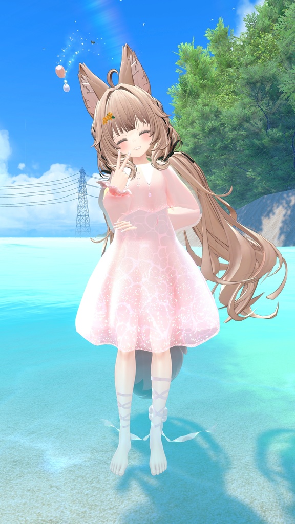 【海の仲間たちヘイロー付き❣】Jellyfish and their sea friends