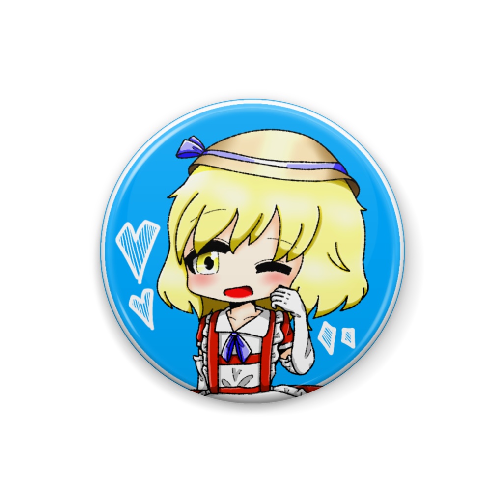 赤カナちゃん缶バッジ