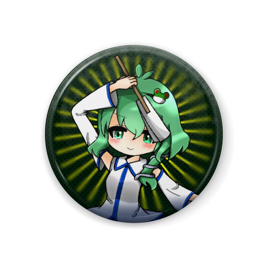 東風谷早苗　缶バッジ