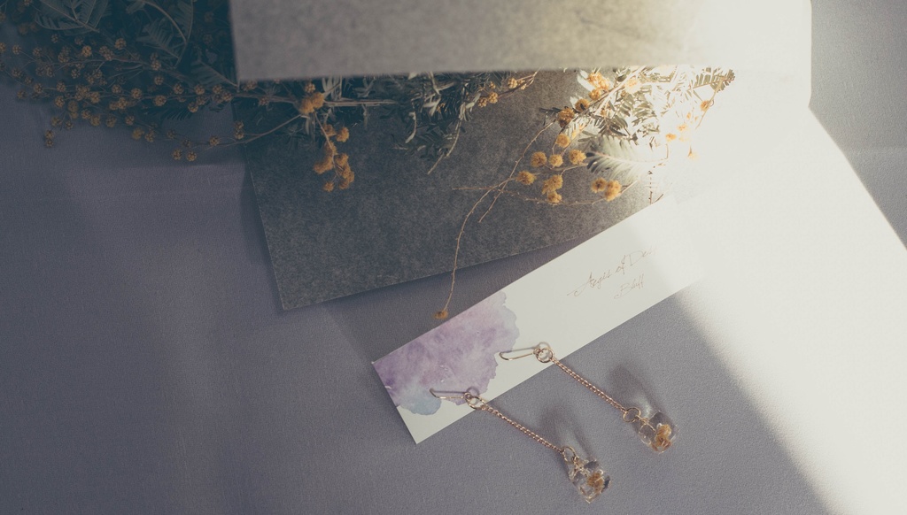 ミモザのピアス