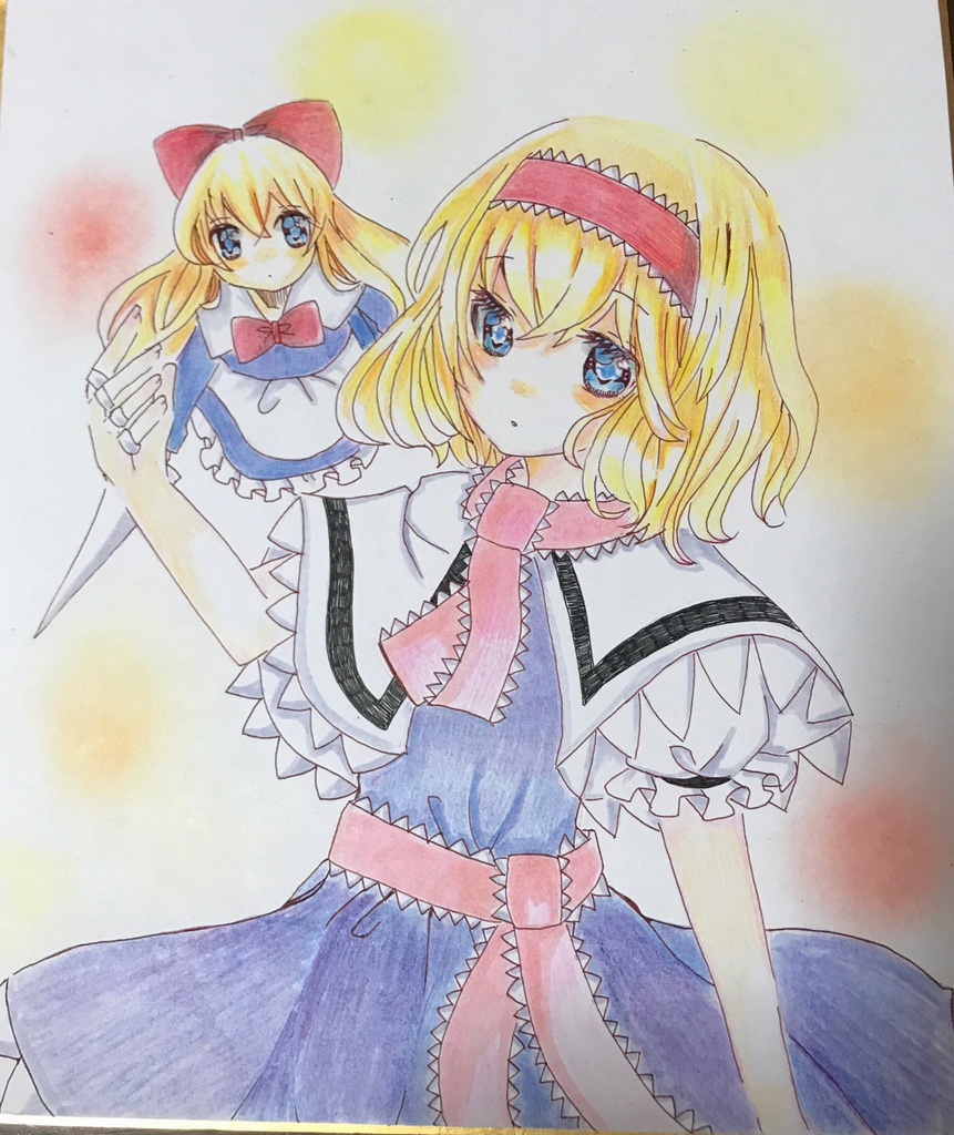 アリス・マーガトロイド 手描き色紙