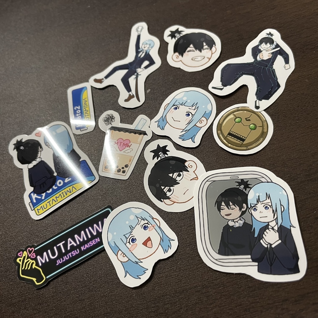 呪術廻戦 むたみわ フレークシール