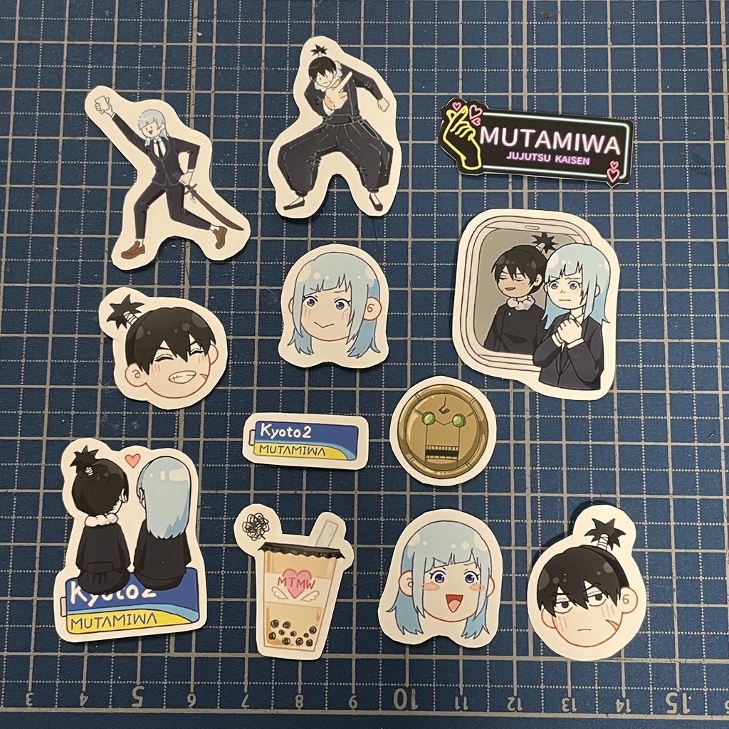 呪術廻戦 むたみわ フレークシール
