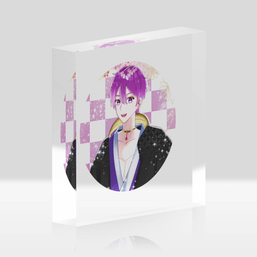 そうくんお正月グッズ アクリルブロック【100x100mm】