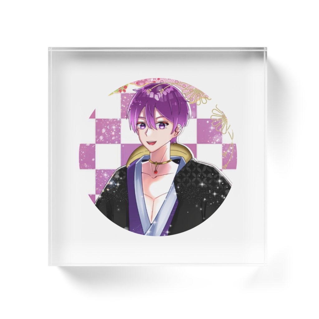 そうくんお正月グッズ アクリルブロック【100x100mm】