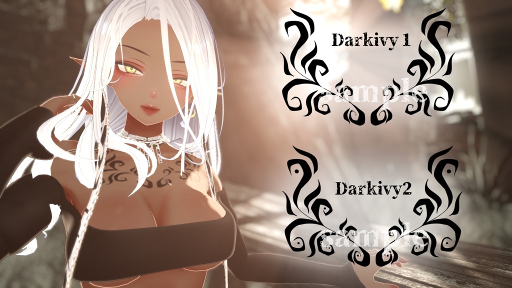 【VRChat】Dark Leaf/Tattoo