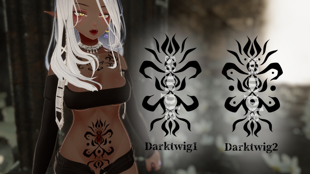 【VRChat】Dark Leaf/Tattoo