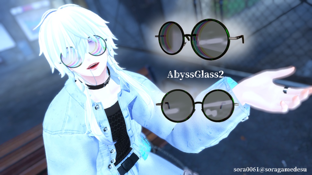 【VRChat】AbyssDevilGlass/オリジナル3Dアクセサリー