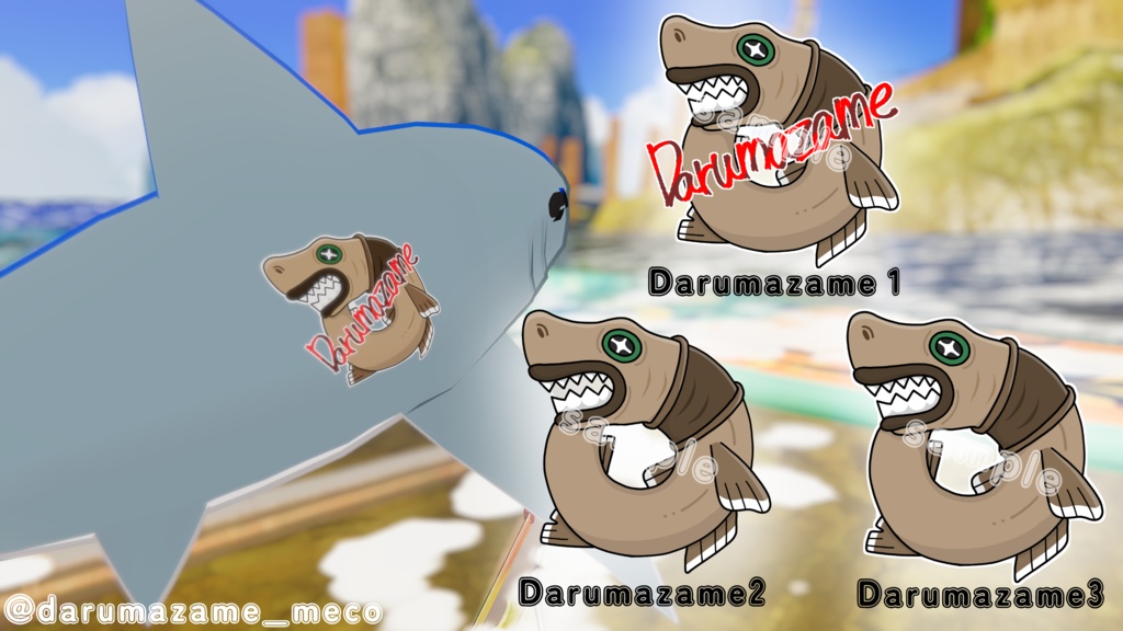 【VRChat】なんでそこをチョイスした⁉海の生き物ステッカー/sticker