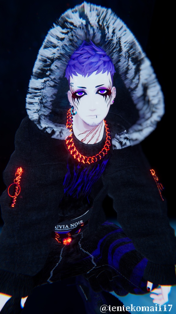 【VRChat】EmotionsClown Angry&Sad/珍飯亭アバター専用フェイスペイント