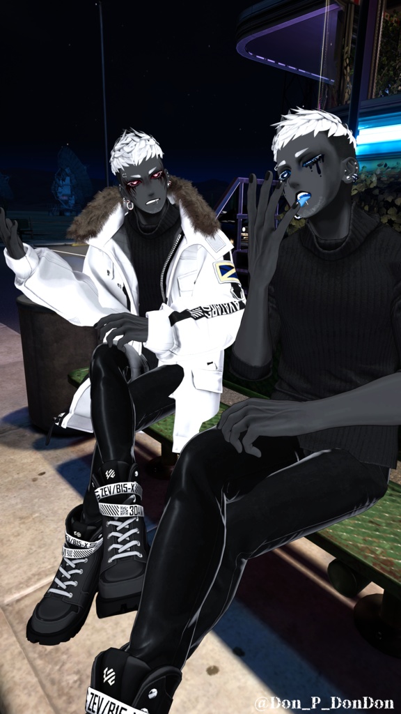 【VRChat】EmotionsClown Angry&Sad/珍飯亭アバター専用フェイスペイント