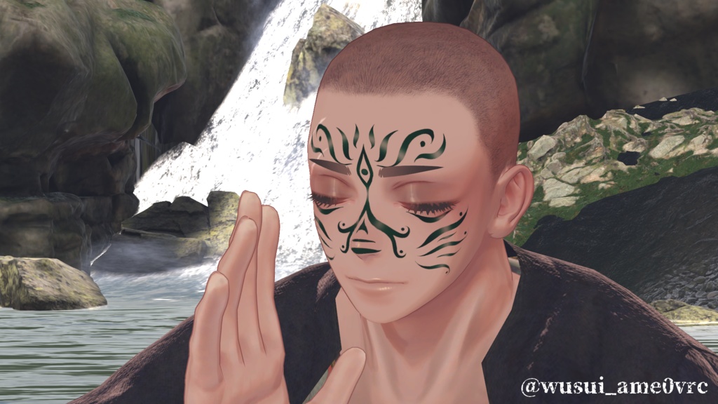 【VRChat】妖祭り/珍飯亭アバター専用フェイスペイント