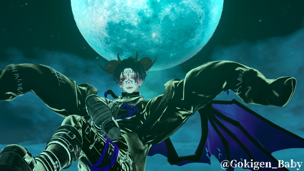 【VRChat】妖祭り/珍飯亭アバター専用フェイスペイント