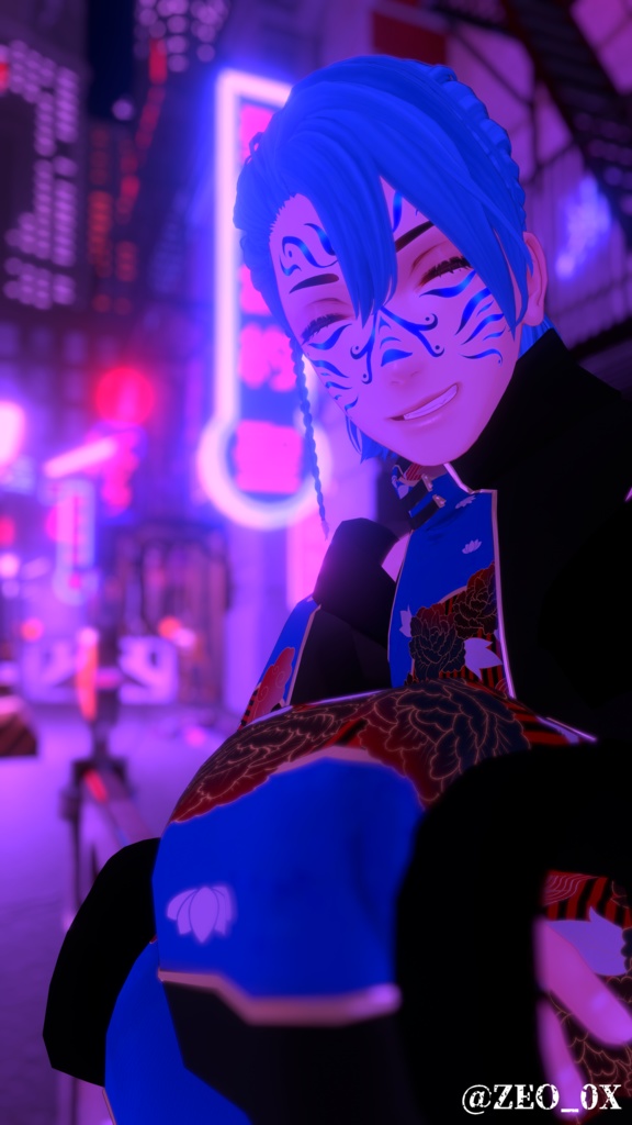 【VRChat】妖祭り/珍飯亭アバター専用フェイスペイント