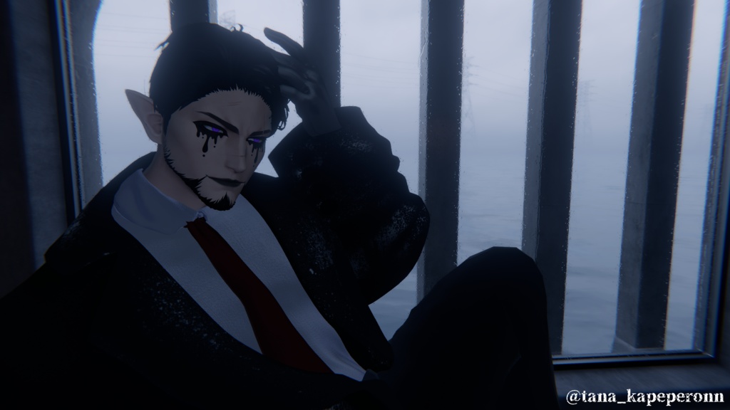 【VRChat】EmotionsClown Angry&Sad/ドラゴニュート・ヴラウ専用フェイスペイント