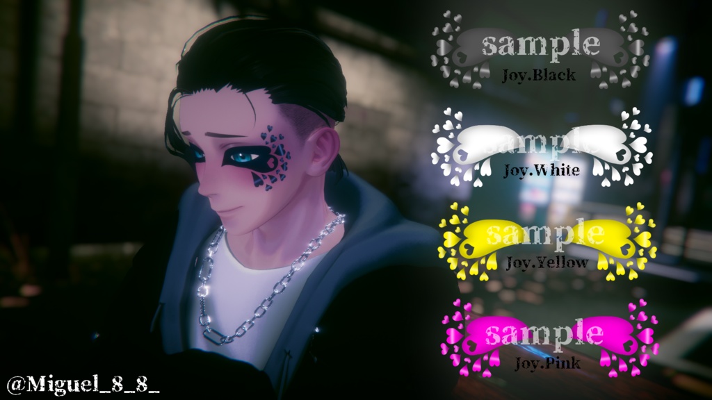 ✨販売記念セール1/17まで✨【VRChat】EmotionsClown Excitement&Joy/珍飯亭アバター専用フェイスペイント