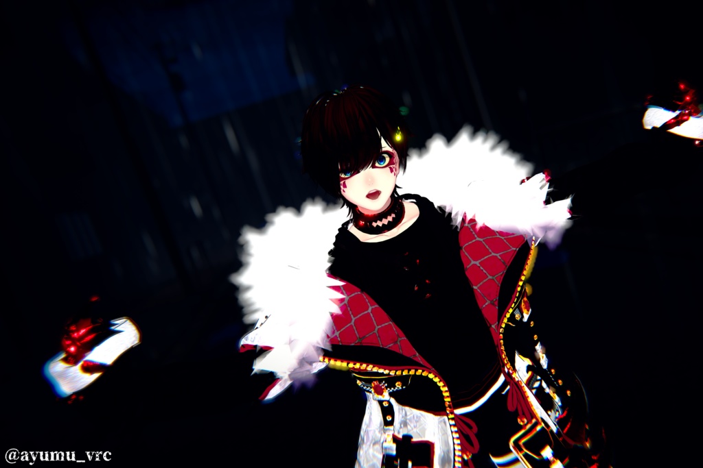 ✨販売記念セール1/17まで✨【VRChat】EmotionsClown Excitement&Joy/珍飯亭アバター専用フェイスペイント