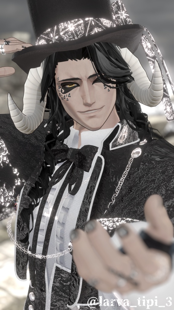 【VRChat】EmotionsClown Excitement&Joy/ドラゴニュート・ヴラウ専用フェイスペイント