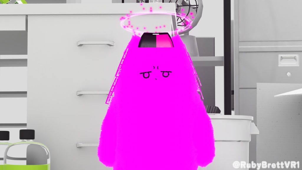 【VRChat】拾ったFキー/3D小道具(MA対応)