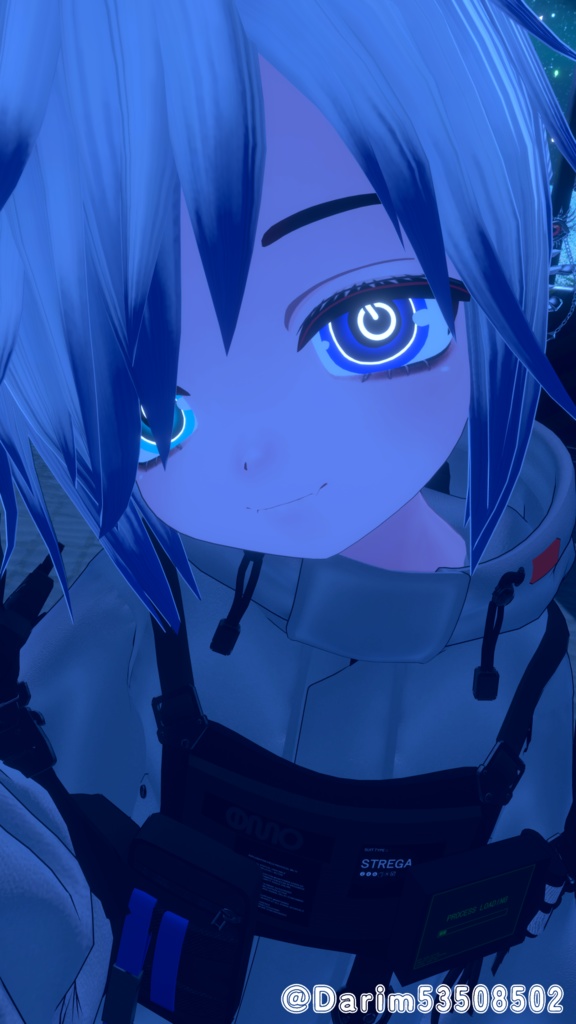 【VRChat】おもちゃの電源ボタン/ひゅーじょん君 専用アイテクスチャ