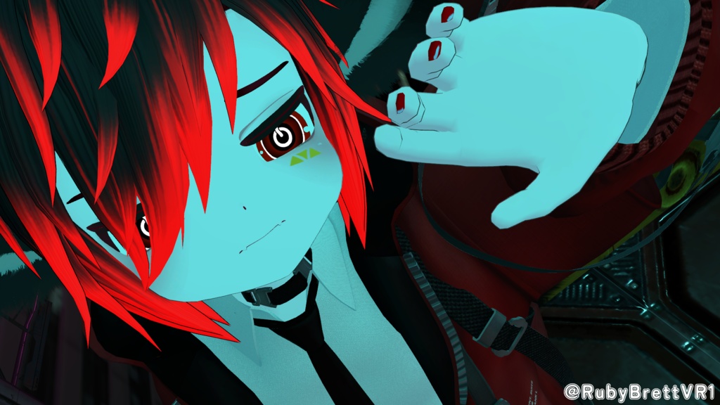 【VRChat】おもちゃの電源ボタン/ひゅーじょん君 専用アイテクスチャ