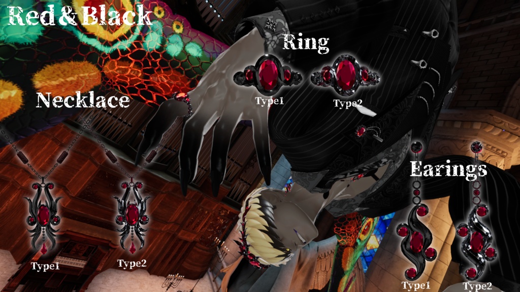 ✨5/23までセール中✨【VRChat】Blood Pact Regalia/3Dアクセサリー