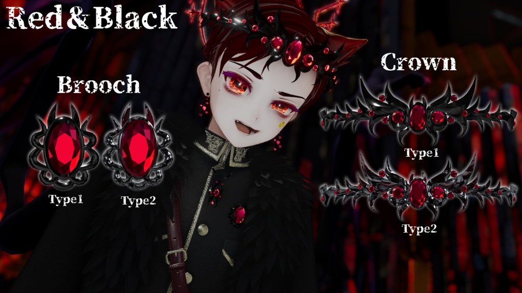 ✨5/23までセール中✨【VRChat】Blood Pact Regalia/3Dアクセサリー