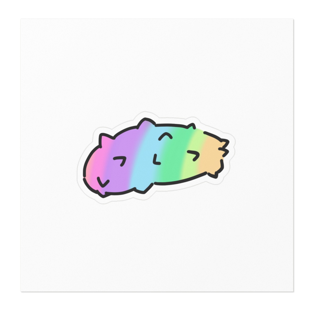SSRレインボーナマコステッカー