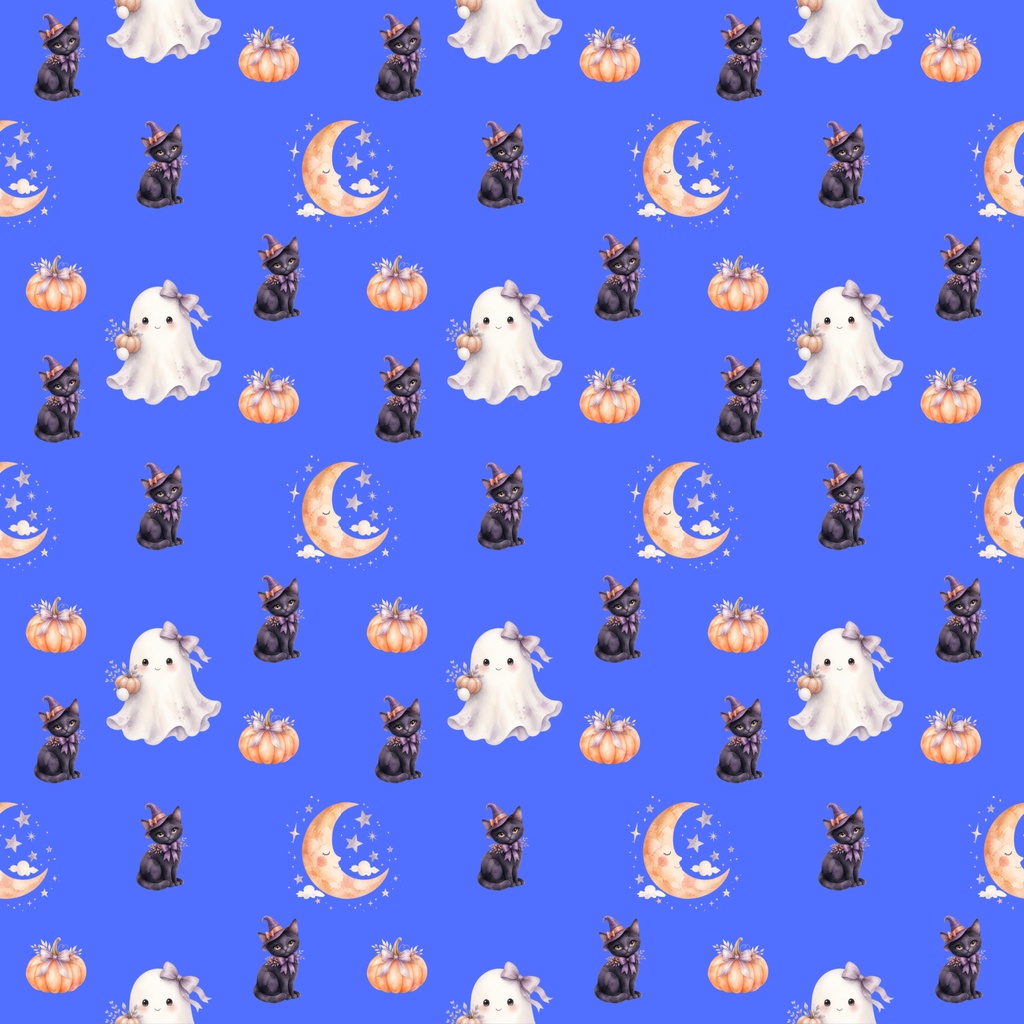 【ハロウィン】デジタルペーパー6枚セット|ラッピング・手帳デコ・背景素材|高解像度PNG