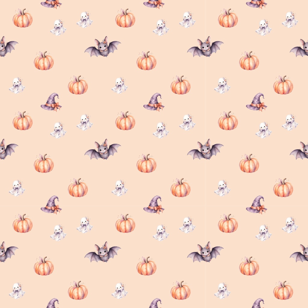 【ハロウィン】デジタルペーパー6枚セット|ラッピング・手帳デコ・背景素材|高解像度PNG