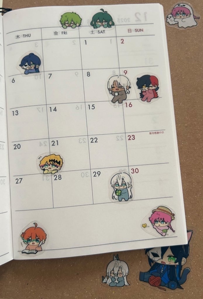 手帳用ミニシール