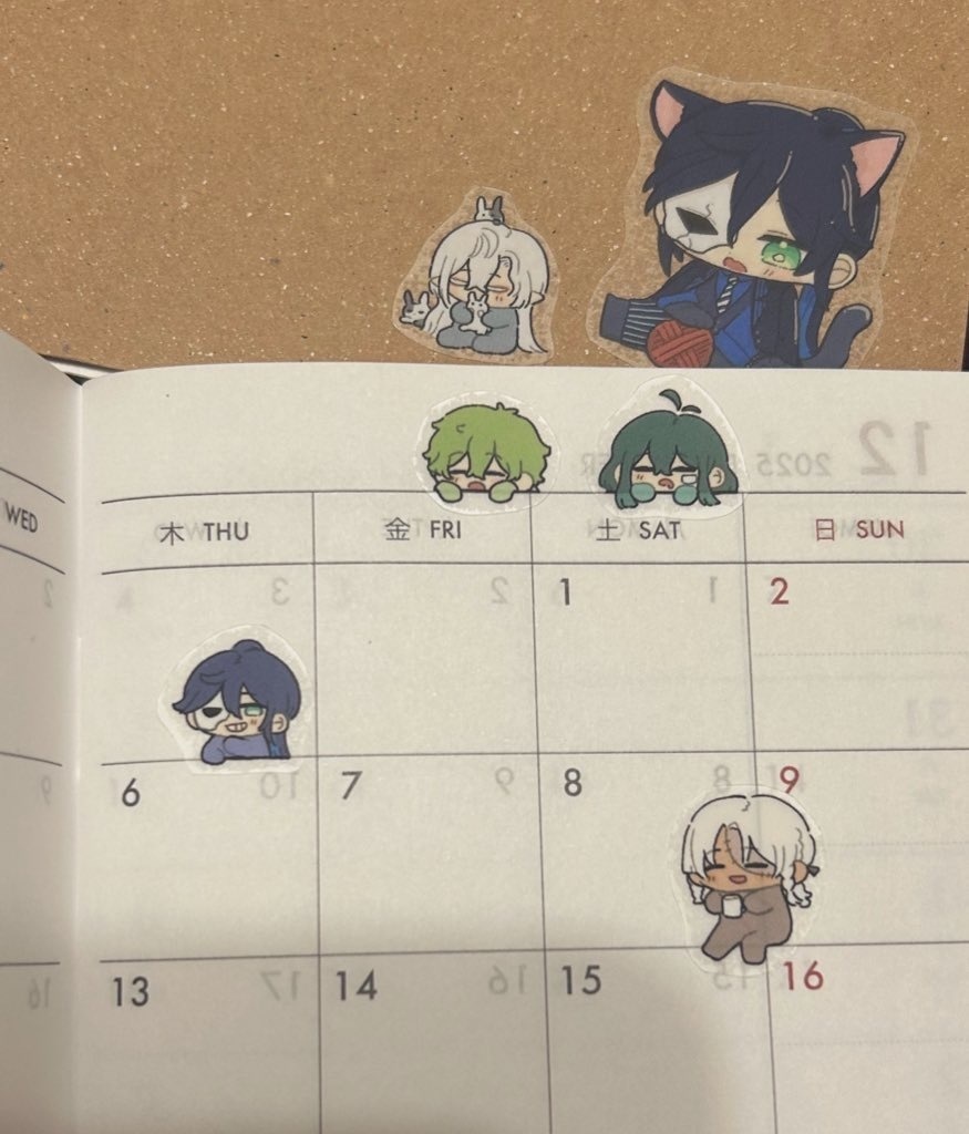 手帳用ミニシール