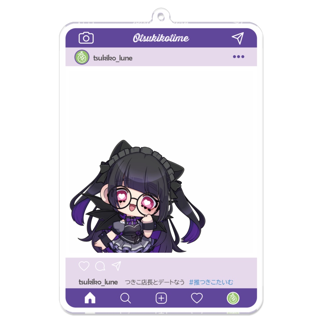 SNSフレーム風つきこ店長【アクリルキーホルダー】