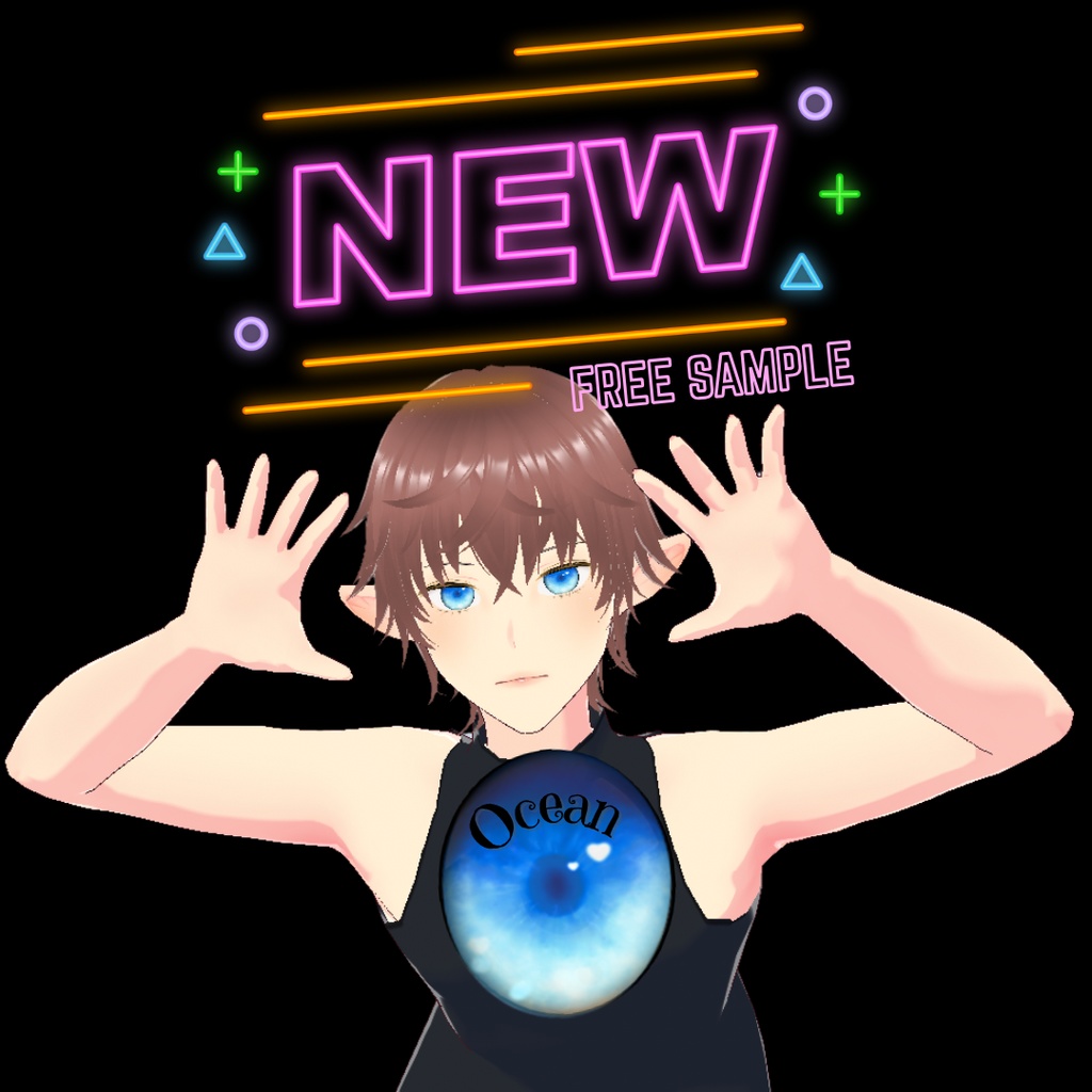 【無料サンプルあり】Vroid用 Eye Texture Nature Collection