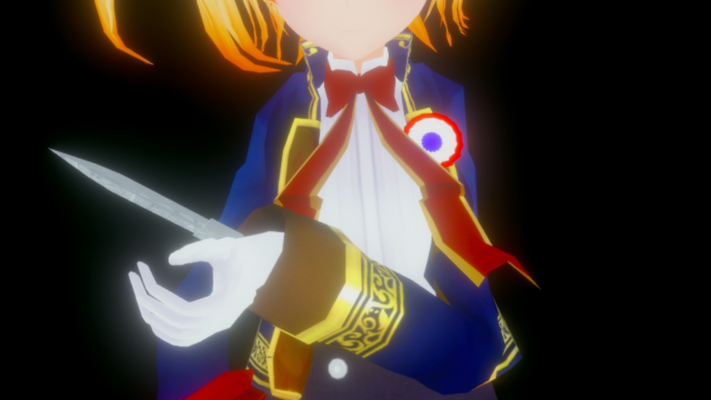 VRchat向け『仕込みブレード』392ポリゴン ☆2種追加しました